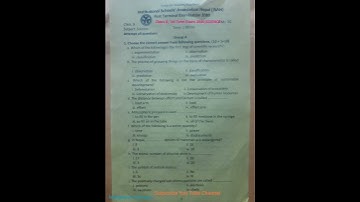 Latest Science Question,Class 8  from ISAN,1st Term Exam 2080