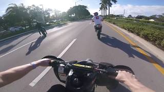 EPIC CHASE AND GETAWAY IN MIAMI MLK 2019 RIDEOUT X REAL BIKELIFE ONLY