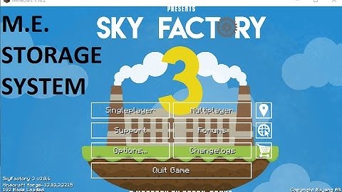 Skyfactory 3- ME Storage System