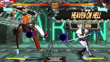 Guilty Gear XrdR - Venom ground throw setup