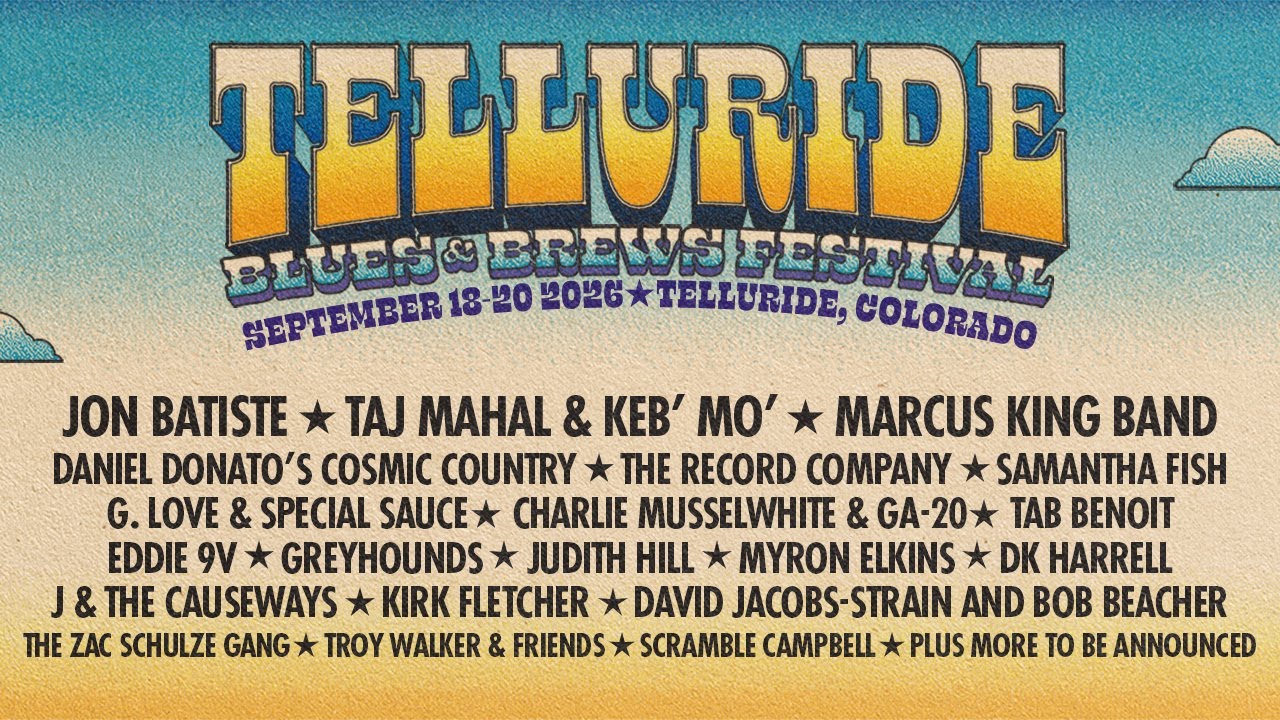 Telluride Blues & Brews Festival 2026 Lineup Announcement