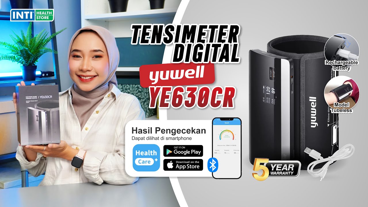 Tensimeter Pintar Yuwell YE-630CR! 🤩 Cek Tekanan Darah Semudah Main HP! 📱