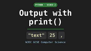 Details Output with print() | WJEC GCSE Computer Science Unit 2 Python News