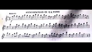 SYNCOPATION IN 3/4 TIME: INTERMEDIATE FLUTE METHOD PAGE 14