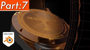 Blender | Bevel + Recalculating Normals to Fix Boolean Distortions on Longines 3D Watch Part: 7