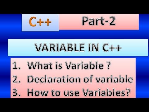 #C++ What is Variable?, Declaration, Used, Part - 2 @Awadh_Technical ...