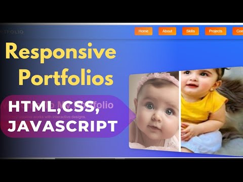 Modern Portfolio From Scratch Using Only HTML, CSS And Javascript - YouTube