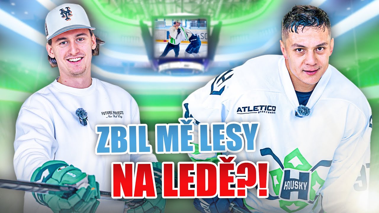 UČÍM Tomáše Lesyho HRÁT HOKEJ!