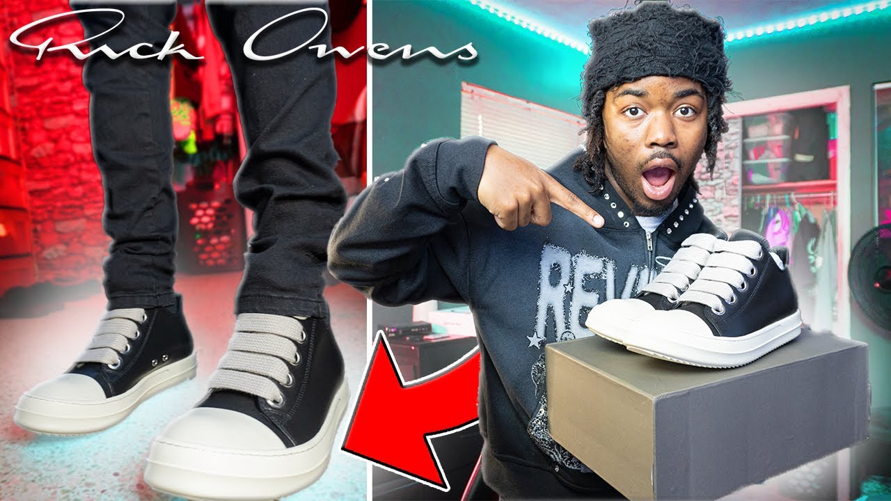 UNBOXING RICK OWENS PORTERVILLE JUMBO LACE LOW + TRY ON