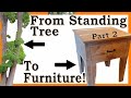 How to: Building Walnut Bedside Tables from a tree in our Yard - Part 2 - Woodworking Project DIY