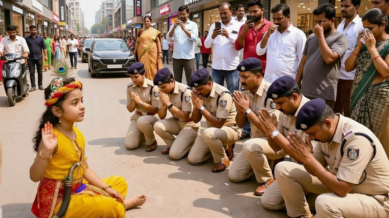 कान्हा का चमत्कार देख सब कांप उठे - पुलिस भी हैरान | Yashomati Maiyaa Ke Nandlala | #krishna