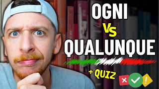 Come Usare Ogni E Qualunque Senza Confusione Sub Ita Imparare Litaliano