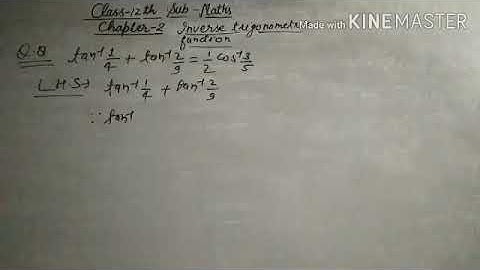 Dr. Harswaroop Sharma Class 12 maths chapter 2 inverse trigonometric functions