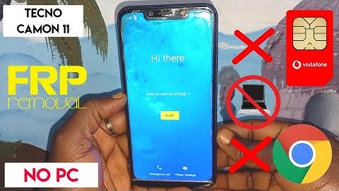 Tecno Camon 11 (Cf7) Frp Unlock Google Account Bypass 2022 / No sim No Pc