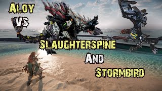 Horizon Forbidden West | Stormbird & Slaughterspine fight