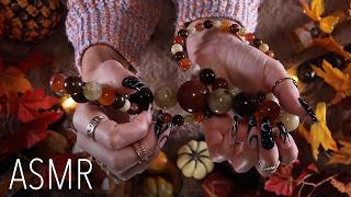 ASMR Cosy Autumn Triggers (🎧 soft spoken/whisper, tapping, scratching)
