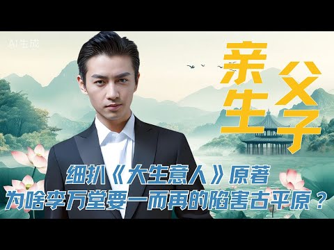 细扒《大生意人》原著，为啥李万堂要一而再再而三的陷害古平原？#大生意人 #陈晓 #黄志忠