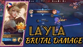 Lakas ng Layla wing tv mag Ana Ana MVP /one shot /one hiT MLBB#subscribe #mobilelegend