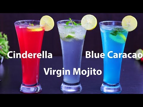 cinderella-mocktail-|-virgin-mojito-|-blue-curacao