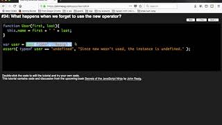 JavaScript Fundamentals - 05 Instantiation