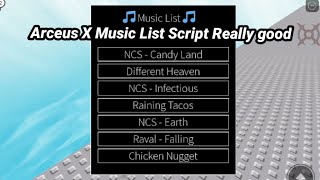 Arceus X Music List Script (pastebin)