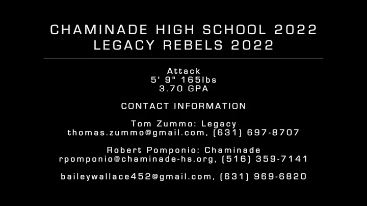Bailey Wallace 2020 fall highlights