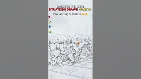 De hoogtepunten rangschikken en het einde tekenen 😂 (Deel 1) #ranking #shortsviral