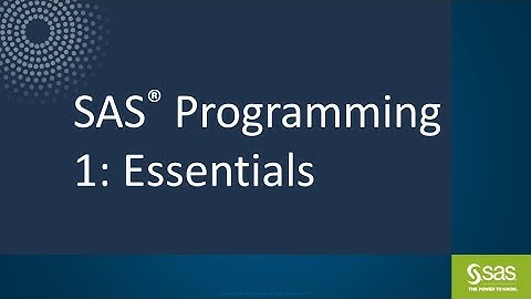 SAS Programming  Lesson 5