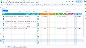 Google Sheets || Import Data Nhiều FILE Tốc Độ Siêu Nhanh (v6.0)