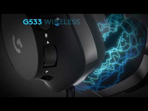 Trådløst Logitech G533-gamingheadset - Danish