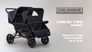 Childwheels TWO by TWO vierling kinderwagen - YouTube