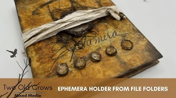 Create an Ephemera Holder from File Folders | DIY Craft Tutorial | #tagasister