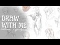 real-time draw with me ✸ portrait study, misc. sketches & new headphones