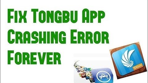 TONGBU PERMANENT CRASH FIX! NO COMPUTER NEEDED (WORKS 100%)