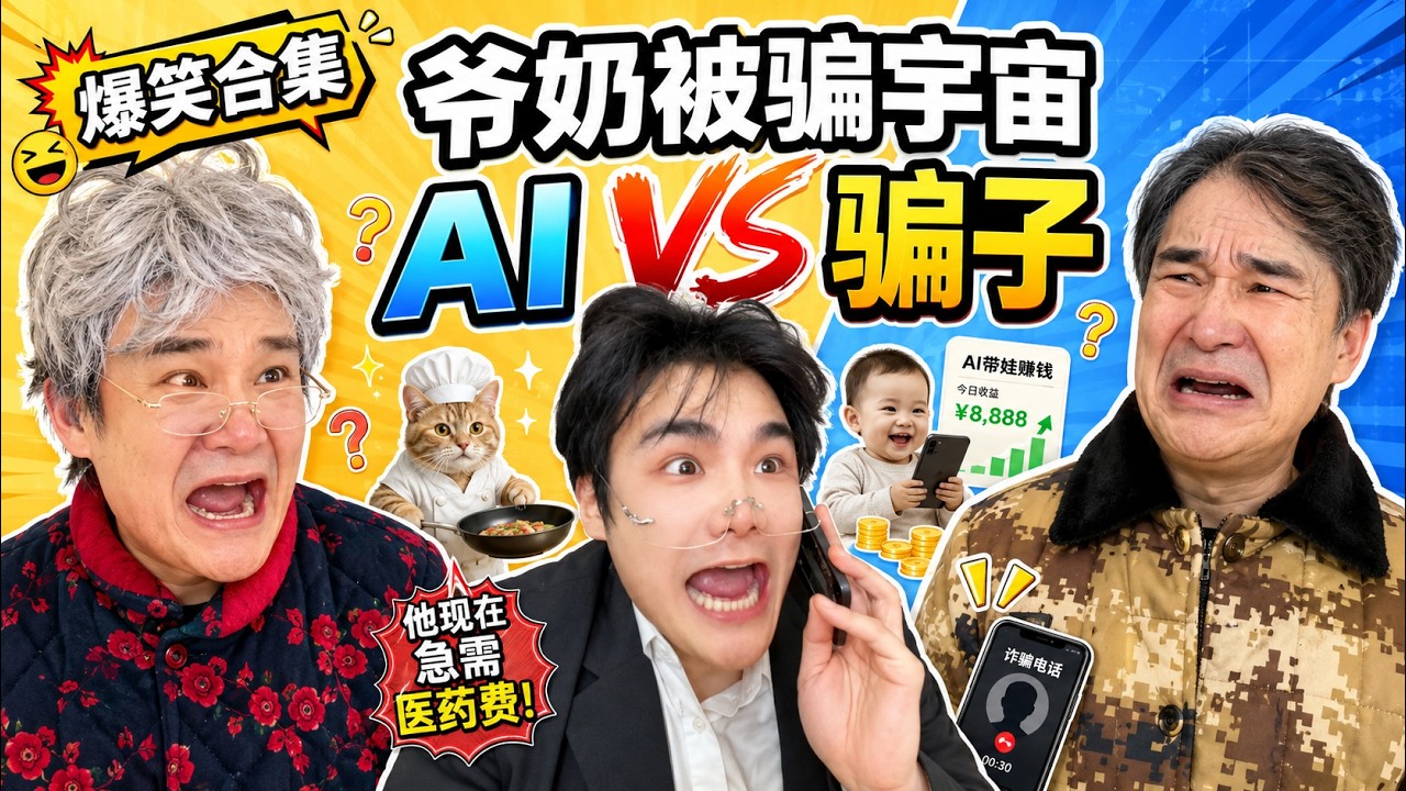 AI VS 騙子！爺爺奶奶到底相信誰？（合集）