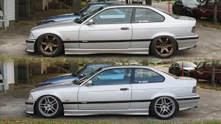 BMW E36 Test Fitting TE37 & R33 GTR Wheels