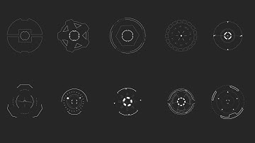 Free After Effects Template : 10 HUD Targeting Animations