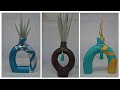 Haz estos Jarrones Abstractos con Pulpa De Papel-Paper Mache Abstract Vases making.