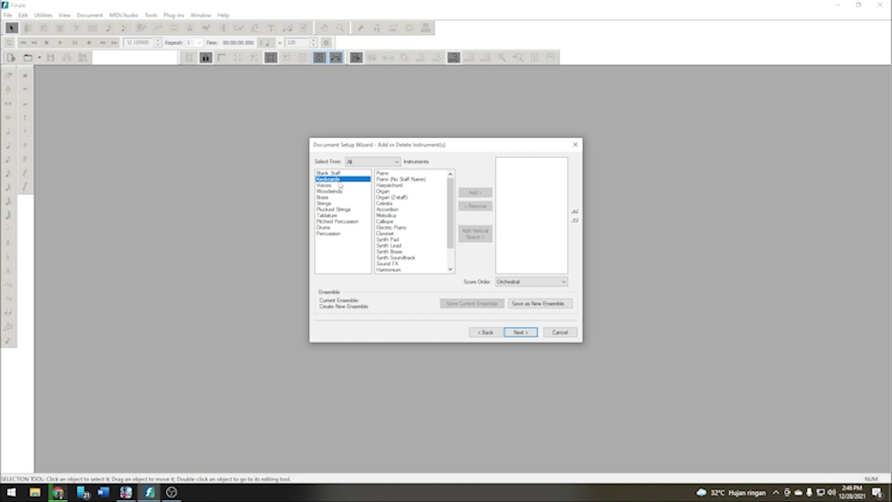 A Complete Guide How To Create A New Score In Makemusic Finale