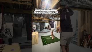 More snow means more basement practice. #yyc #instagolf #golfer  #golfersofinstagram  #golfing