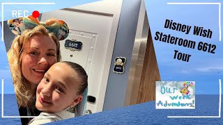 Disney Wish Stateroom 6612 Veranda Tour