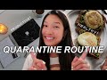 MY QUARANTINE ROUTINE | Adjusting to Online Classes, Workouts from Home, & Self-Care!