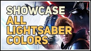 All Lightsaber Colors Star Wars Jedi Fallen Order
