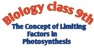 Ch# (7) The Concept of Limiting Factors in Photosynthesis 9th || Kpk board  online academy with us