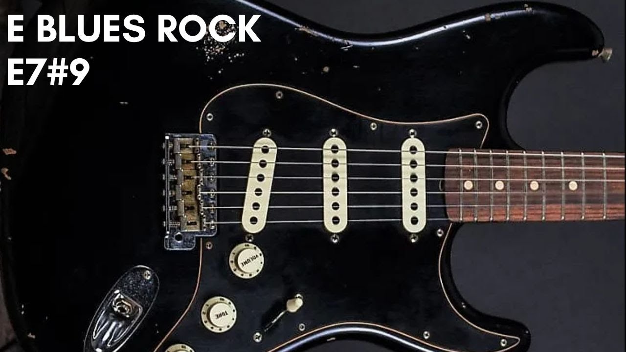 Fiery Blues Rock | Guitar Backing Track Jam in E-Groove on E7#9 - YouTube