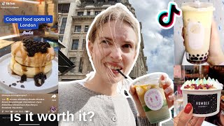 Trying out viral tik tok food spots in LONDON...