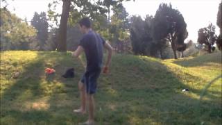 Tricking: Grass session  training  ( 540 Kick, Jacknife, Hook 720 )