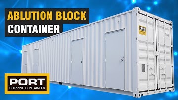 Ablution Unit built from Shipping Container - Port Shipping Containers