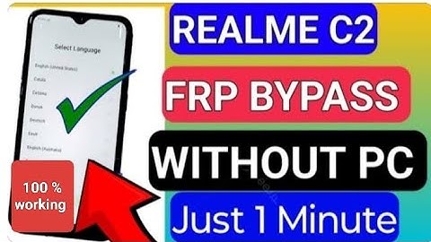 Realme C2 FRP BYPASS // Realme C2 Google account bypass 1 mints me // Realme frp bypass 