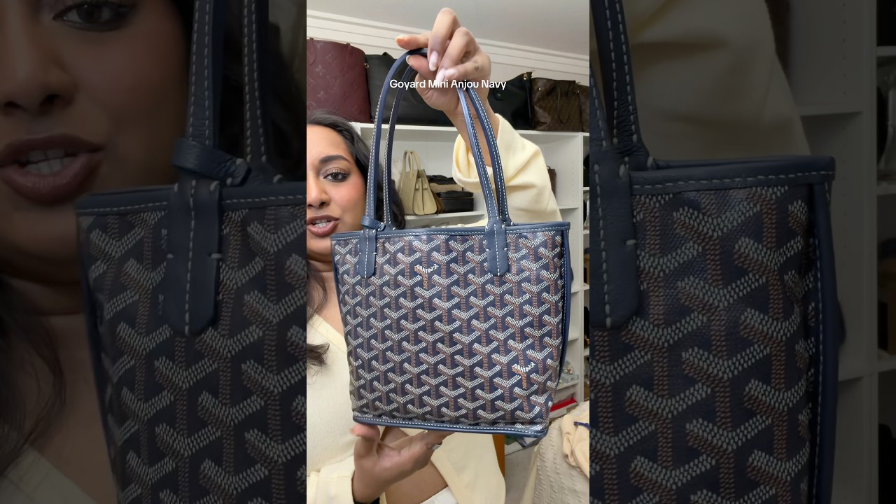Goyard Mini Anjou Bag Navy - YouTube
